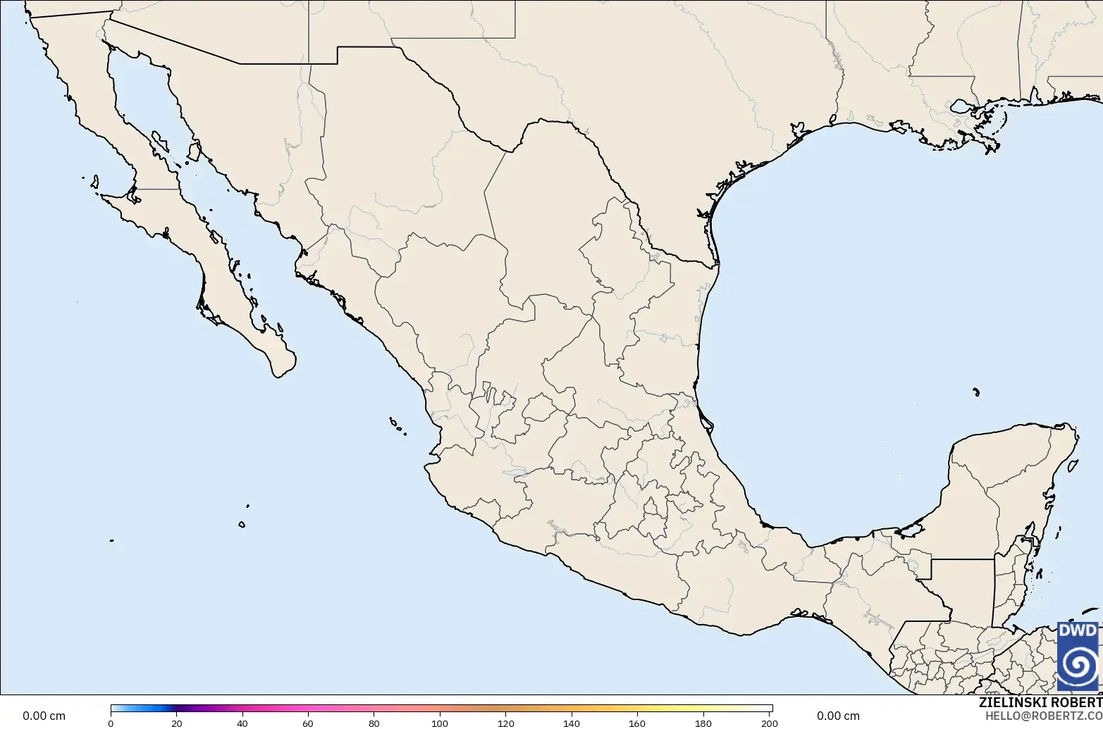 ICON modelo - Mexico, Snow Depth