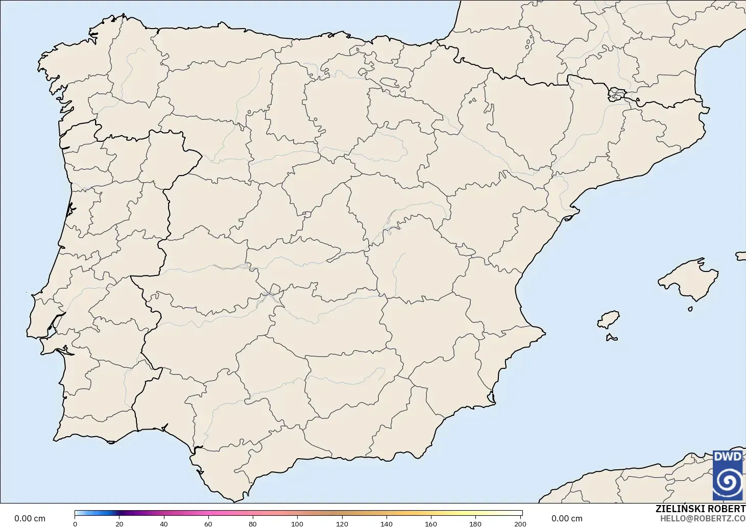 ICON modelo - Spain, Snow Depth